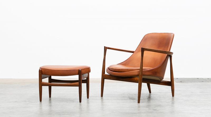 Lounge Chair with Ottoman - Ib Kofod Larsen