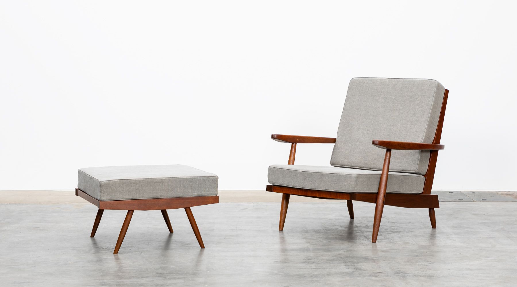 armchair with ottoman  