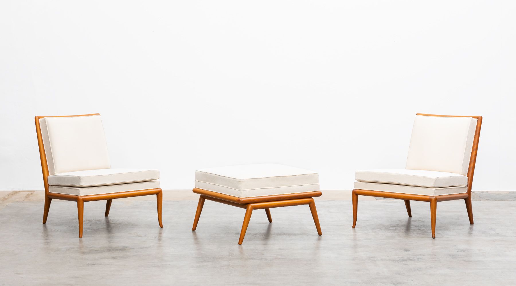 lounge chairs and ottoman