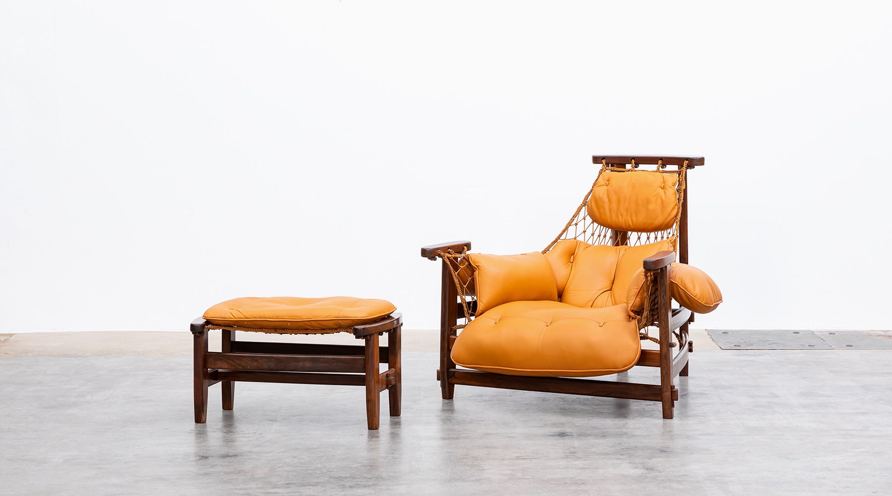 armchair with ottoman 